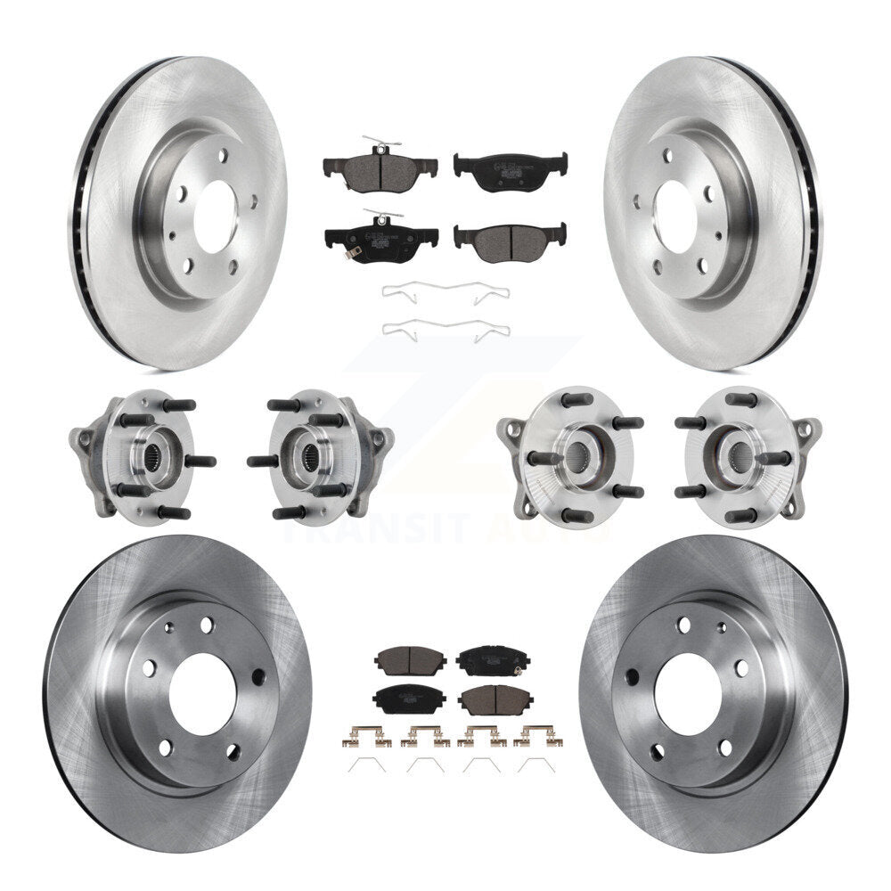 Kit de plaquettes de rotor de frein à disque, roulement de moyeu avant et arrière (10 pièces) pour Mazda 3 AW 2021 – 2022