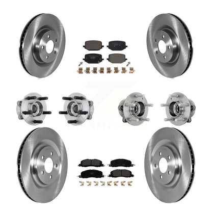 Kit de plaquettes de rotor de frein, roulement de moyeu avant et arrière (10 pièces) pour Lincoln Aviator AW 20-22