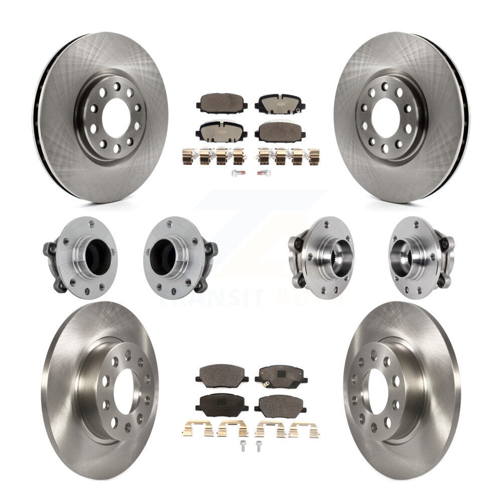 Kit de Rotor et plaquettes de frein à disque, roulement de moyeu avant et arrière (10 pièces) pour Jeep Compass FW