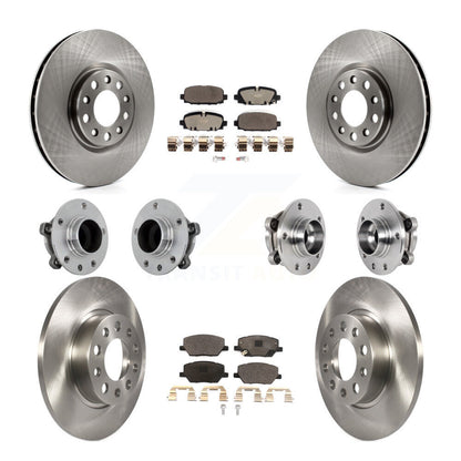 Kit de Rotor et plaquettes de frein à disque, roulement de moyeu avant et arrière (10 pièces) pour Jeep Compass FW