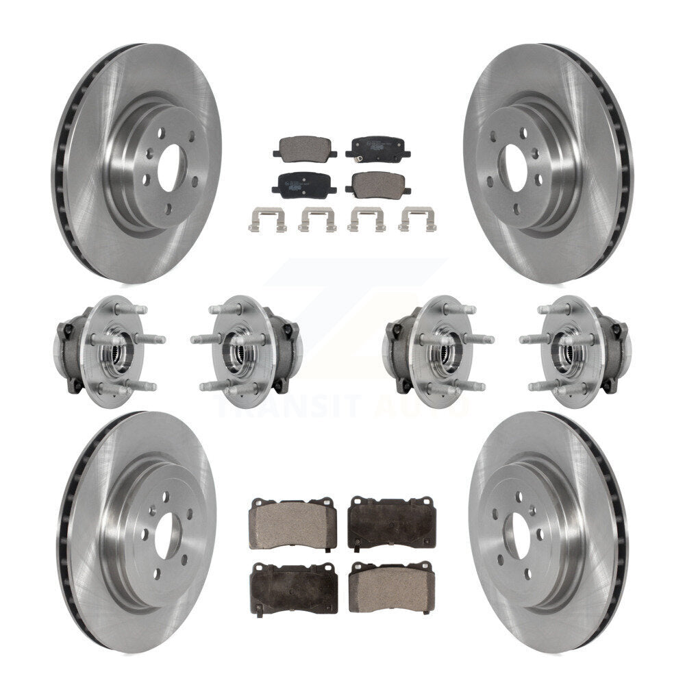 Kit de rotor et de plaquettes de frein à disque, roulement de moyeu avant et arrière (10 pièces) pour Tesla X 2017 – 2019