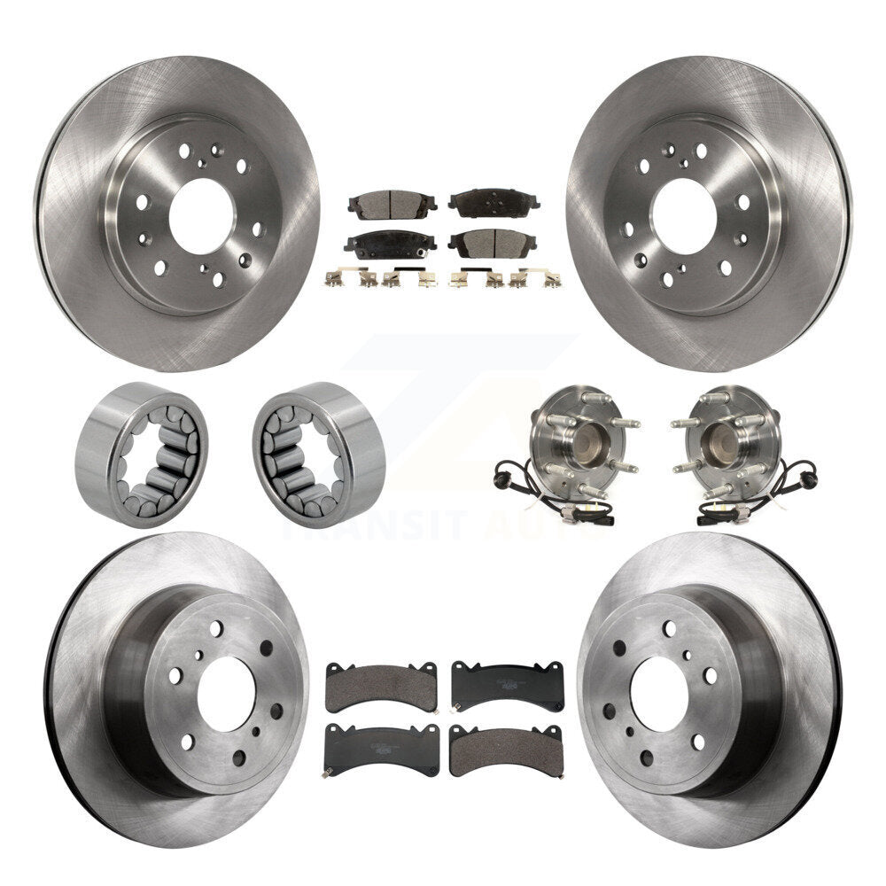 Kit de patins de Rotor de frein, roulement de moyeu avant et arrière (10 pièces) pour GMC Sierra 1500 Yuko