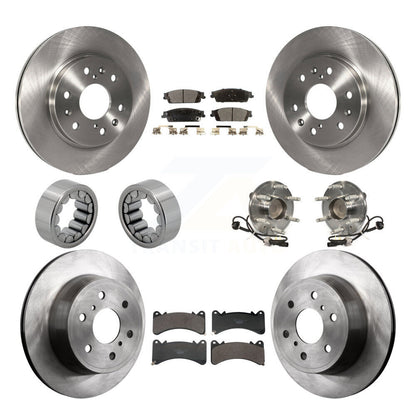 Kit de patins de Rotor de frein, roulement de moyeu avant et arrière (10 pièces) pour GMC Sierra 1500 Yuko