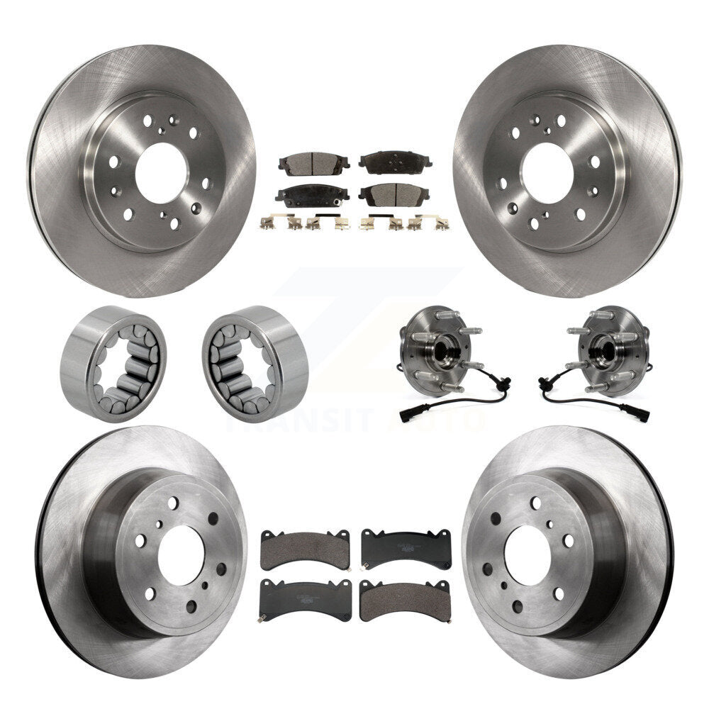 Kit de patins de Rotor de frein, roulement de moyeu avant et arrière (10 pièces) pour GMC Sierra 1500 Yuko