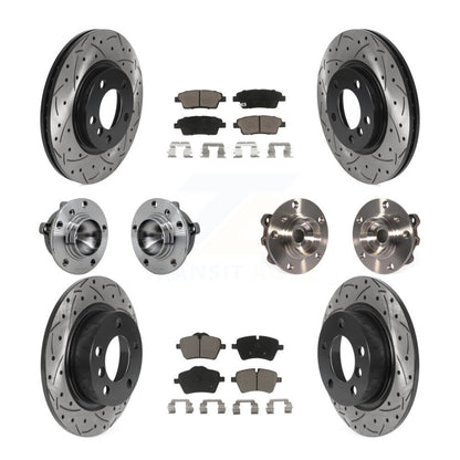 Kit de plaquettes de rotor de frein revêtues de roulement de moyeu avant et arrière (10 pièces) pour Mini Cooper Pacema