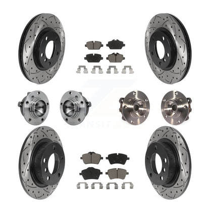 Kit de plaquettes de rotor de frein revêtues de roulement de moyeu avant et arrière (10 pièces) pour Mini Cooper Pacema