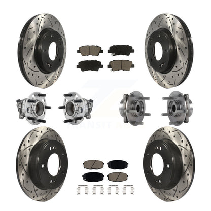 Kit de plaquettes de rotor de frein, roulement de moyeu avant et arrière (10 pièces), pour Kia Forte Hyundai G