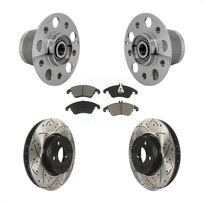 Kit de Rotor et de plaquettes de frein à fente percée, roulement de moyeu avant, pour Mercedes-Benz E350 C35