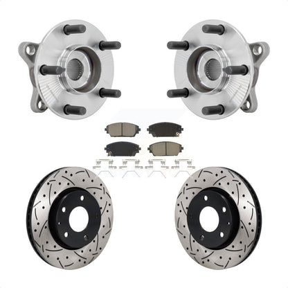 Kit de plaquettes de Rotor de frein, roulement de moyeu avant, fente de perçage, pour Mazda 3 FW 2021 – 2022