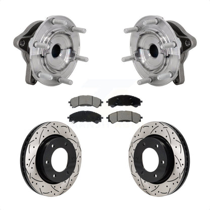 Kit de plaquettes de rotor de frein, roulement de moyeu avant, fente percée, pour Ford Ranger 4W 2019 – 2023