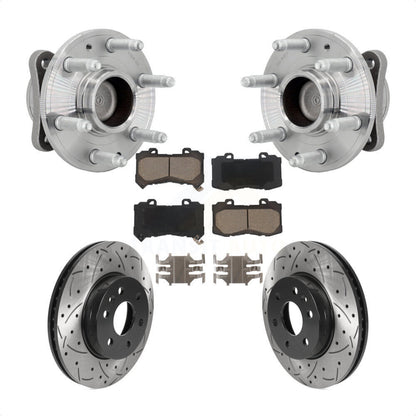 Kit de plaquettes de Rotor de frein, roulement de moyeu avant, fente de perçage, pour Chevrolet Colorado GMC RW