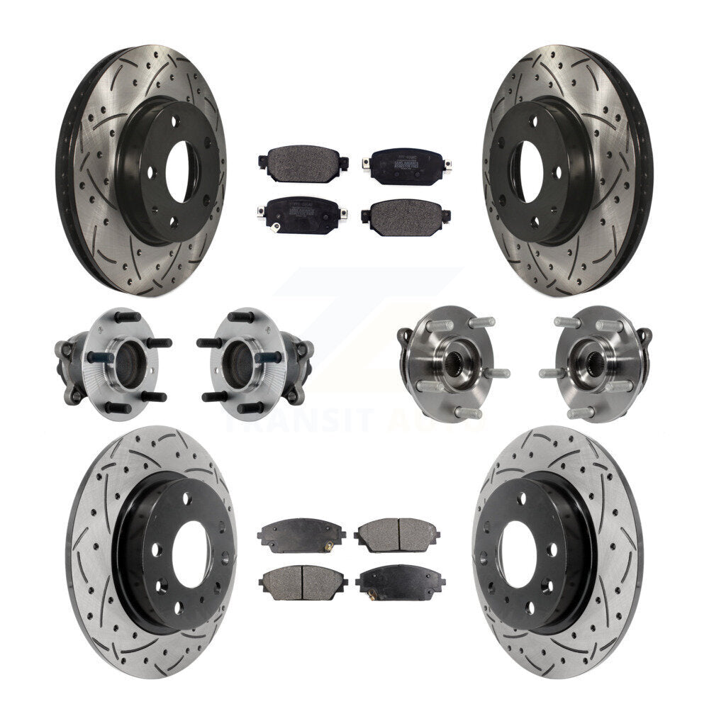 Kit de plaquettes de rotor de frein, roulement de moyeu avant et arrière (10 pièces) pour Mazda CX-3 FW 19-21