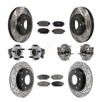 Kit de plaquettes de rotor de frein, roulement de moyeu avant et arrière (10 pièces) pour Mazda CX-3 FW 19-21