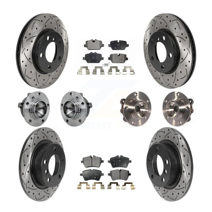 Kit de plaquettes de rotor de frein revêtues de roulement de moyeu avant et arrière (10 pièces) pour Mini Cooper Pacema