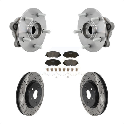 Kit de plaquettes de Rotor de frein, roulement de moyeu avant, fente percée, pour Toyota C-HR Lexus UX250
