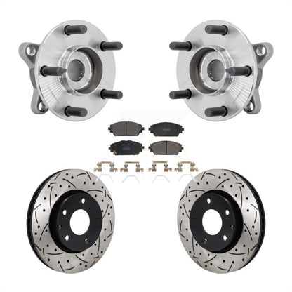 Kit de plaquettes de Rotor de frein, roulement de moyeu avant, fente de perçage, pour Mazda 3 FW 2021 – 2022