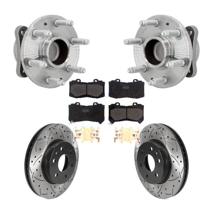 Kit de plaquettes de Rotor de frein, roulement de moyeu avant, fente de perçage, pour Chevrolet Colorado GMC RW