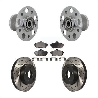 Kit de Rotor et de plaquettes de frein à fente percée, roulement de moyeu avant, pour Mercedes-Benz C300 C25