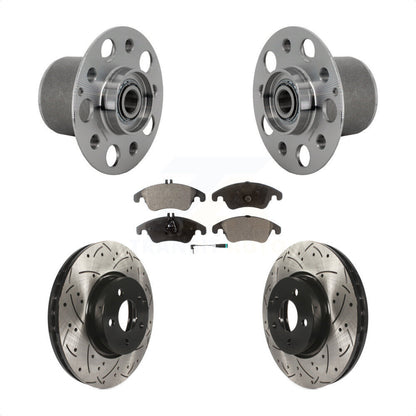 Kit de Rotor et de plaquettes de frein à fente percée, roulement de moyeu avant, pour Mercedes-Benz E350 E40