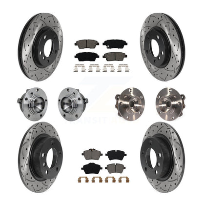 Kit de plaquettes de rotor de frein revêtues de roulement de moyeu avant et arrière (10 pièces) pour Mini Cooper Pacema