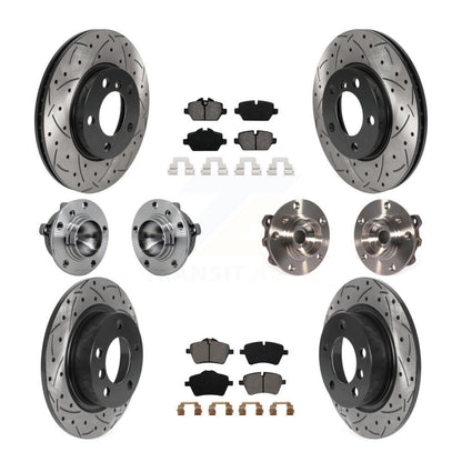 Kit de plaquettes de rotor de frein revêtues de roulement de moyeu avant et arrière (10 pièces) pour Mini Cooper Pacema