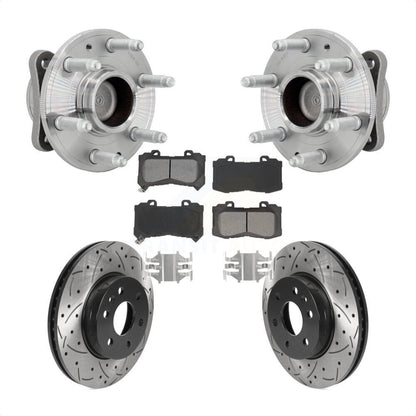 Kit de plaquettes de Rotor de frein, roulement de moyeu avant, fente de perçage, pour Chevrolet Colorado GMC RW