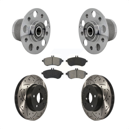 Kit de Rotor et de plaquettes de frein à fente percée, roulement de moyeu avant, pour Mercedes-Benz C300 C25