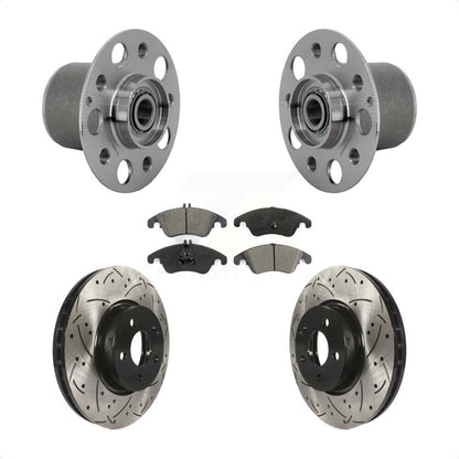 Kit de Rotor et de plaquettes de frein à fente percée, roulement de moyeu avant, pour Mercedes-Benz E350 E40