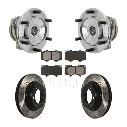 Kit de plaquettes de Rotor de frein à fente percée, roulement de moyeu avant pour Toyota 4Runner RW 10-21