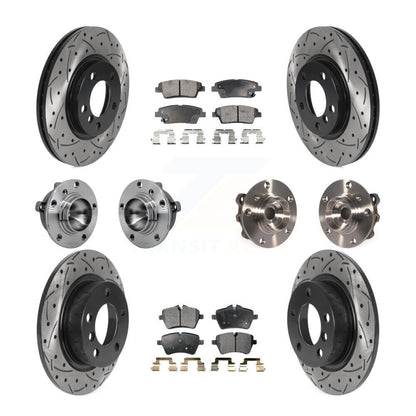 Kit de plaquettes de rotor de frein revêtues de roulement de moyeu avant et arrière (10 pièces) pour Mini Cooper Pacema
