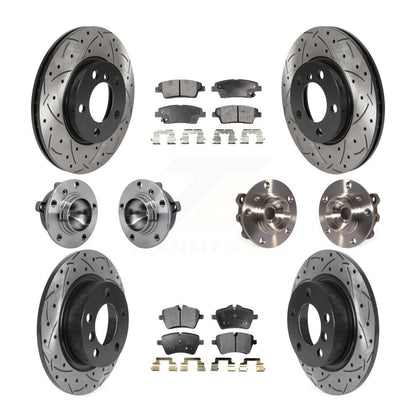 Kit de plaquettes de rotor de frein revêtues de roulement de moyeu avant et arrière (10 pièces) pour Mini Cooper Pacema
