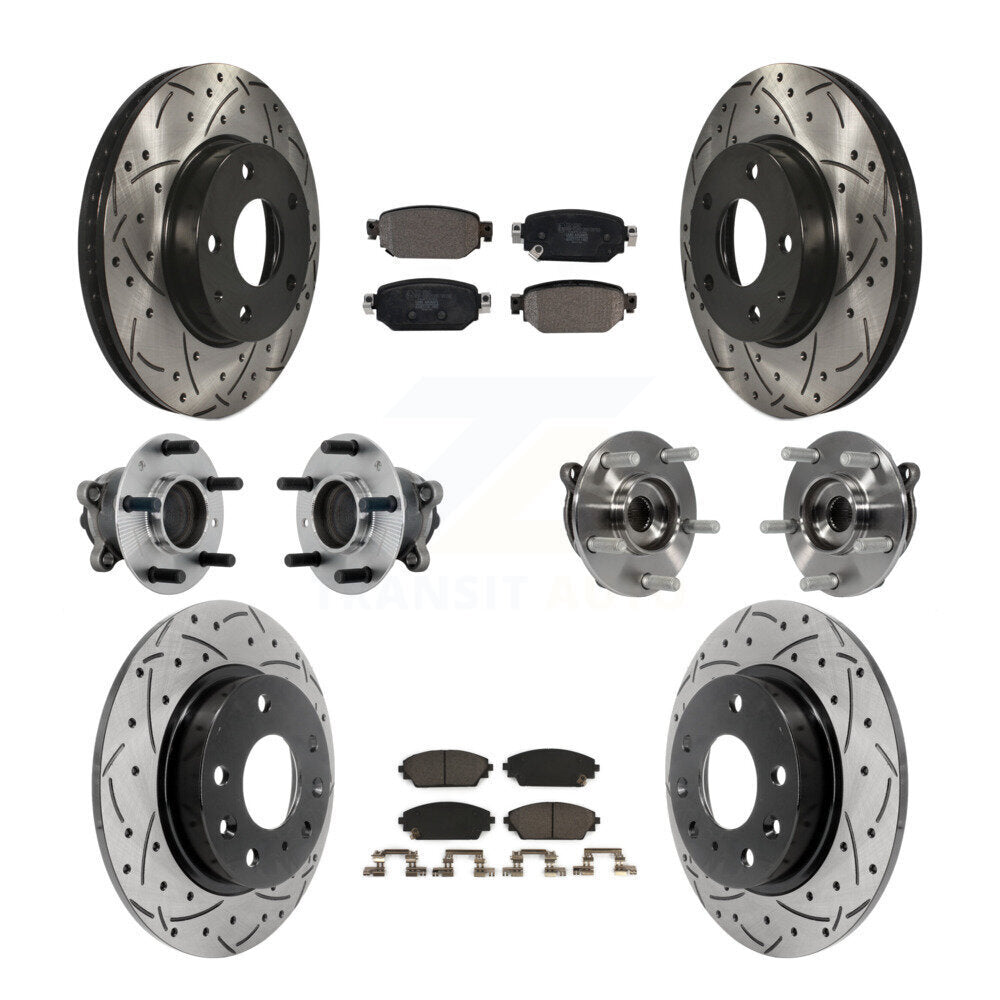 Kit de plaquettes de rotor de frein, roulement de moyeu avant et arrière (10 pièces) pour Mazda CX-3 FW 19-21