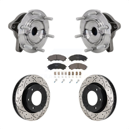 Kit de plaquettes de rotor de frein, roulement de moyeu avant, fente percée, pour Ford Ranger 4W 2019 – 2023
