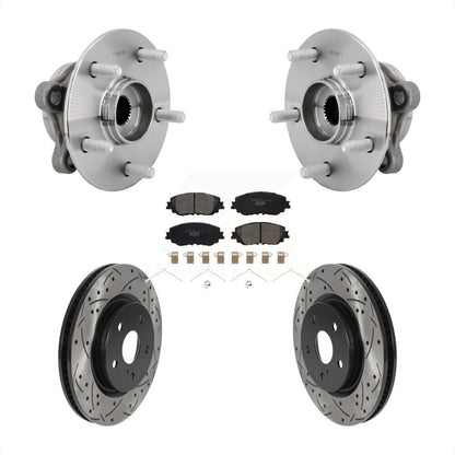 Kit de plaquettes de Rotor de frein, roulement de moyeu avant, fente percée, pour Toyota C-HR Lexus UX250