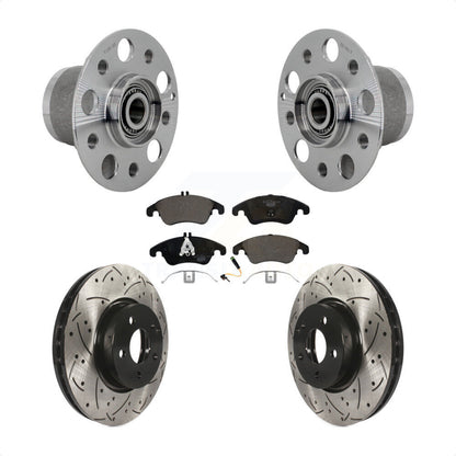 Kit de Rotor et de plaquettes de frein à fente percée, roulement de moyeu avant, pour Mercedes-Benz E350 C35