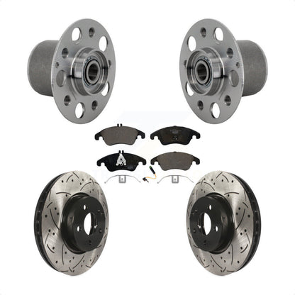 Kit de Rotor et de plaquettes de frein à fente percée, roulement de moyeu avant, pour Mercedes-Benz E350 E40