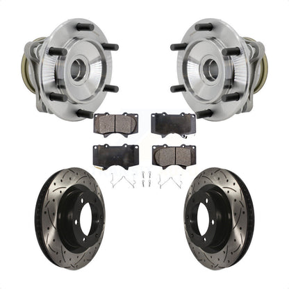 Kit de plaquettes de Rotor de frein à fente percée, roulement de moyeu avant pour Toyota 4Runner RW 10-21