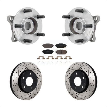 Kit de plaquettes de Rotor de frein, roulement de moyeu avant, fente de perçage, pour Mazda 3 FW 2021 – 2022