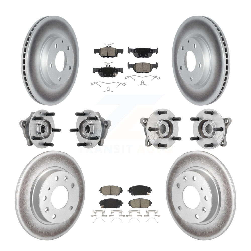 Kit de plaquettes de rotor de frein, roulement de moyeu avant et arrière (10 pièces) pour Mazda 3 AW 2021 – 2022