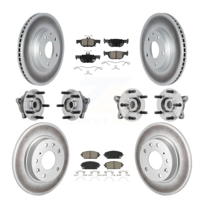 Kit de plaquettes de rotor de frein, roulement de moyeu avant et arrière (10 pièces) pour Mazda 3 AW 2021 – 2022
