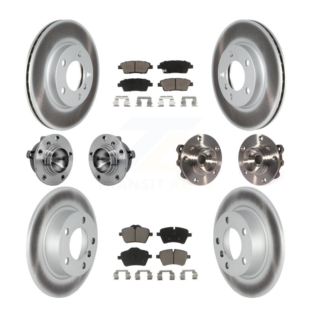 Kit de plaquettes de rotor de frein revêtues de roulement de moyeu avant et arrière (10 pièces) pour Mini Cooper Pacema