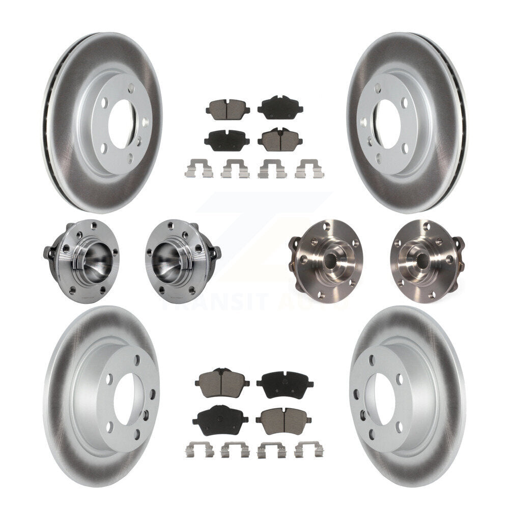 Kit de plaquettes de rotor de frein revêtues de roulement de moyeu avant et arrière (10 pièces) pour Mini Cooper Pacema
