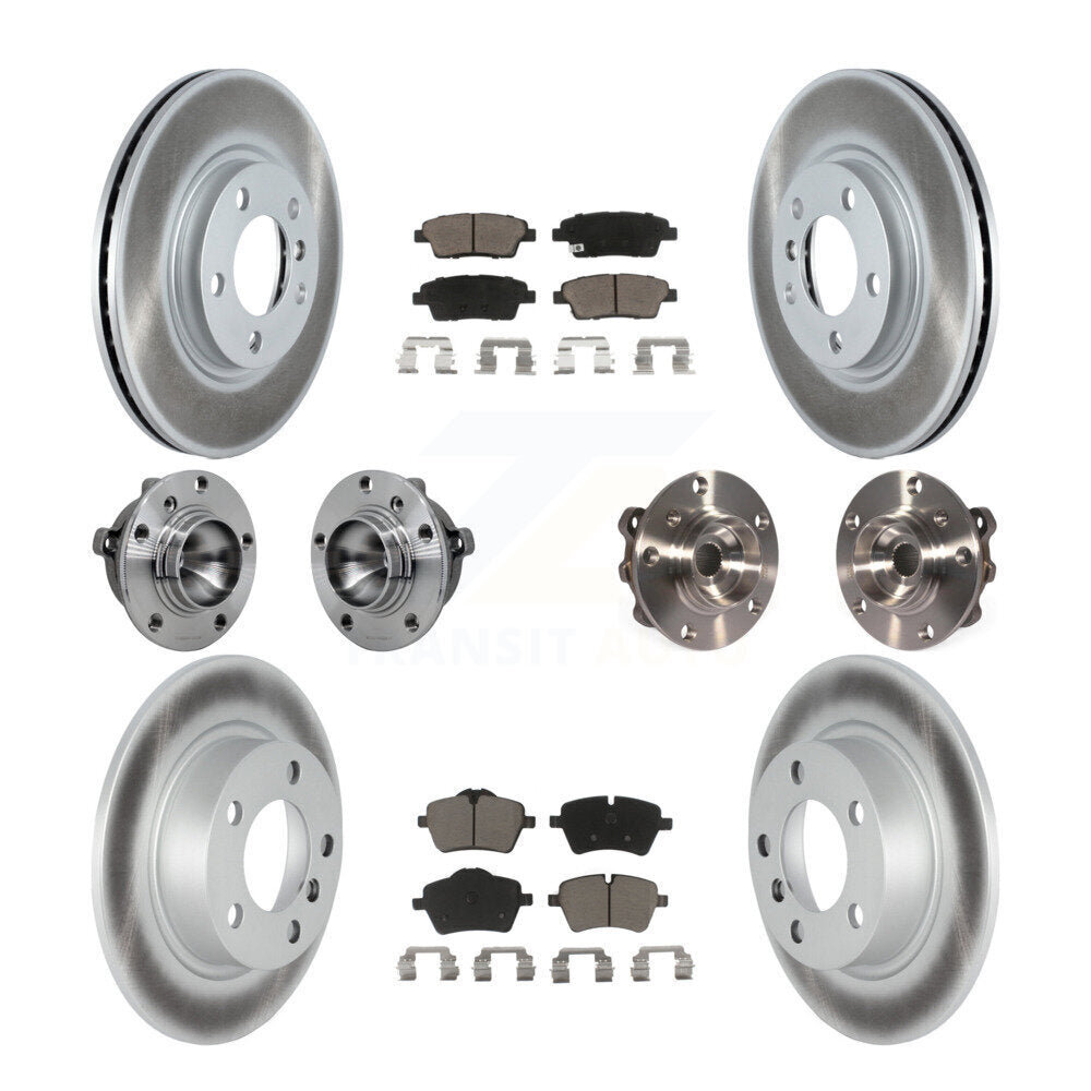 Kit de plaquettes de rotor de frein revêtues de roulement de moyeu avant et arrière (10 pièces) pour Mini Cooper Pacema