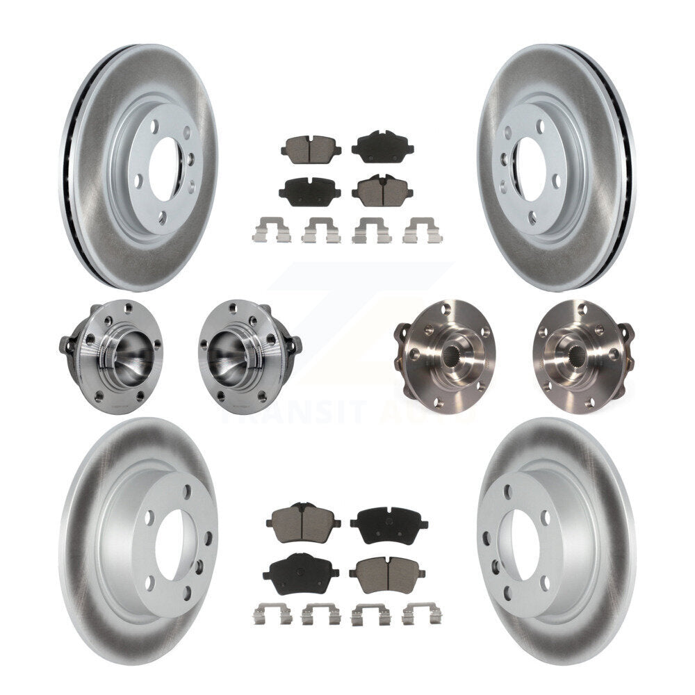 Kit de plaquettes de rotor de frein revêtues de roulement de moyeu avant et arrière (10 pièces) pour Mini Cooper Pacema