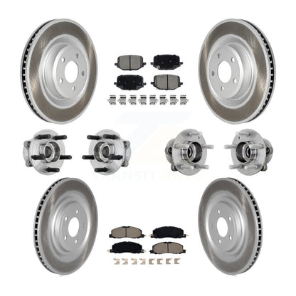 Kit de plaquettes de Rotor de frein revêtues de roulement de moyeu avant et arrière (10 pièces) pour Lincoln Aviator AW