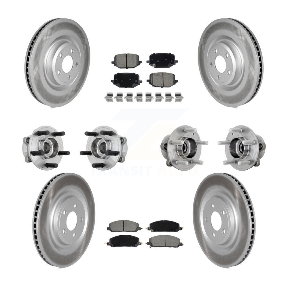 Kit de plaquettes de Rotor de frein, roulement de moyeu avant et arrière (10 pièces) pour Lincoln Aviator pour