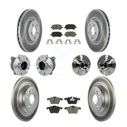 Kit de plaquettes de rotor de frein à disque revêtues de roulement de moyeu avant et arrière (10 pièces) pour Volvo S60 V7