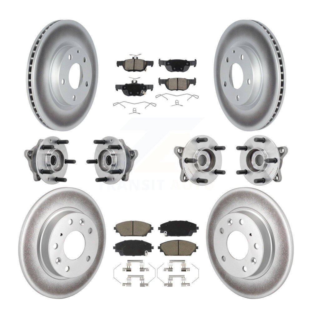 Kit de plaquettes de rotor de frein, roulement de moyeu avant et arrière (10 pièces) pour Mazda CX-30 AW 20-22