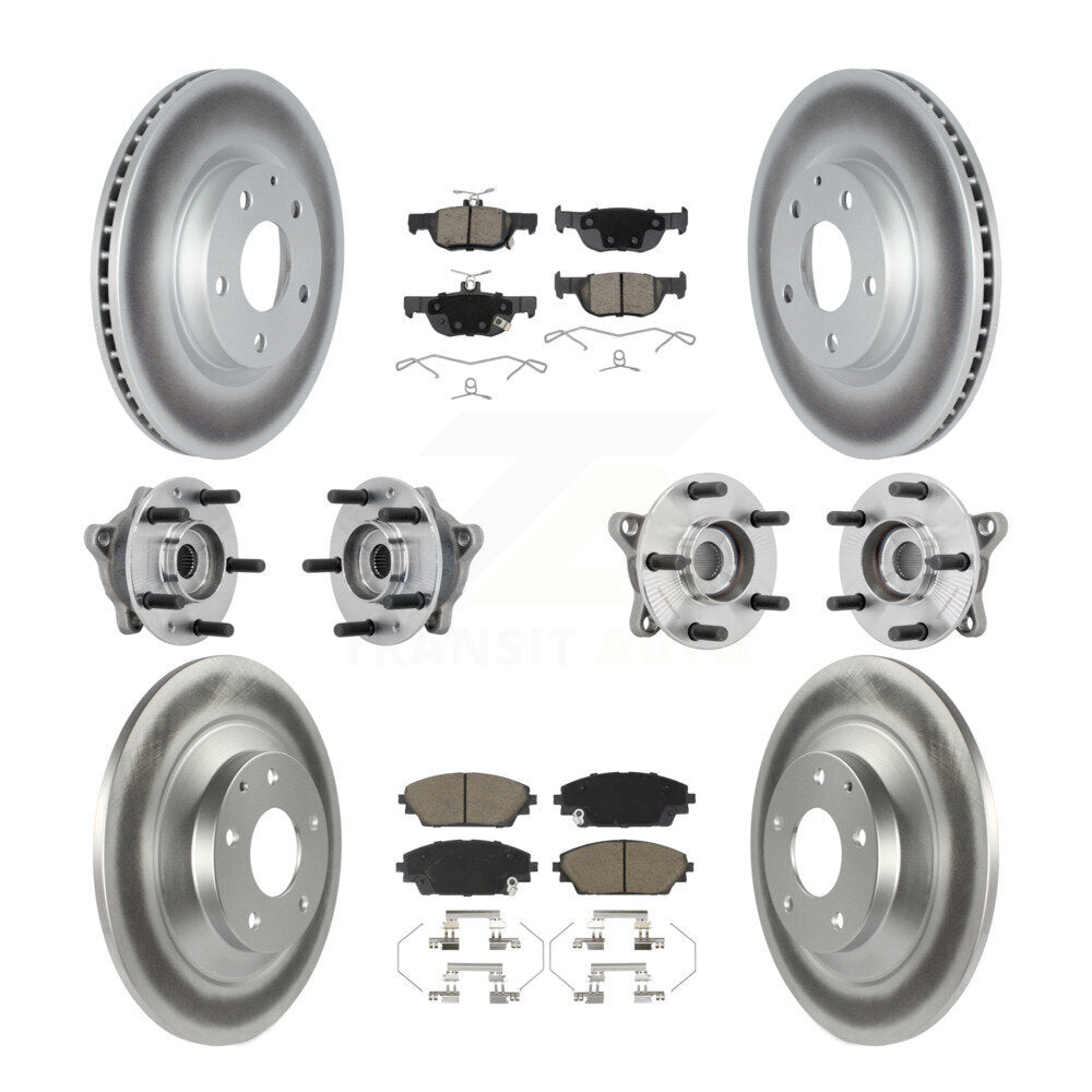 Kit de plaquettes de rotor de frein, roulement de moyeu avant et arrière (10 pièces) pour Mazda CX-30 AW 20-22