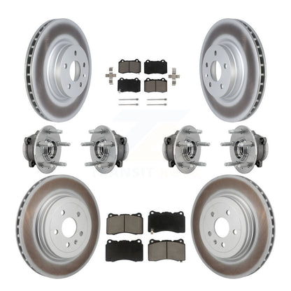 Kit de rotors et plaquettes de frein à disque revêtus de roulements de moyeu avant et arrière (10 pièces) pour Tesla